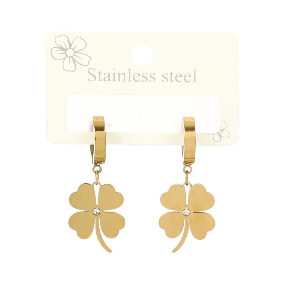 TAŞLI YONCA MODEL ÇELİK KÜPE