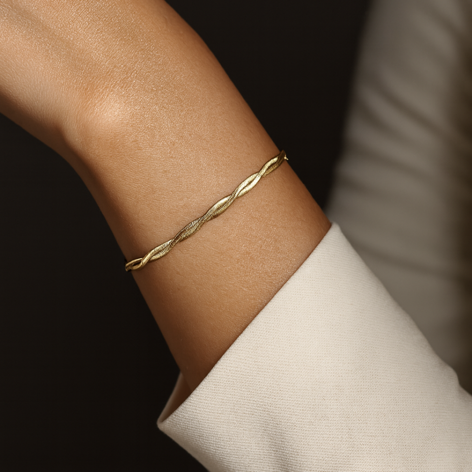 ÇELİK ÇİFT ZİNCİR İTALYAN BİLEKLİK