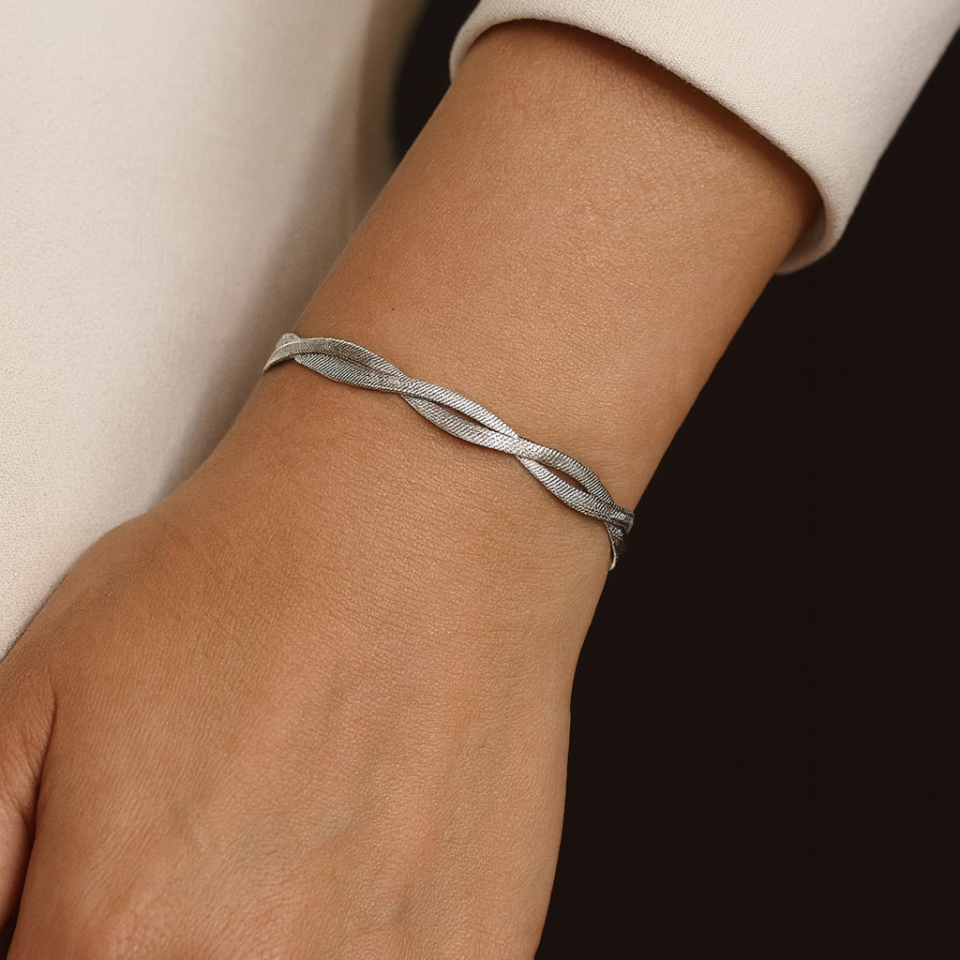 ÇELİK ÇİFT ZİNCİR İTALYAN BİLEKLİK