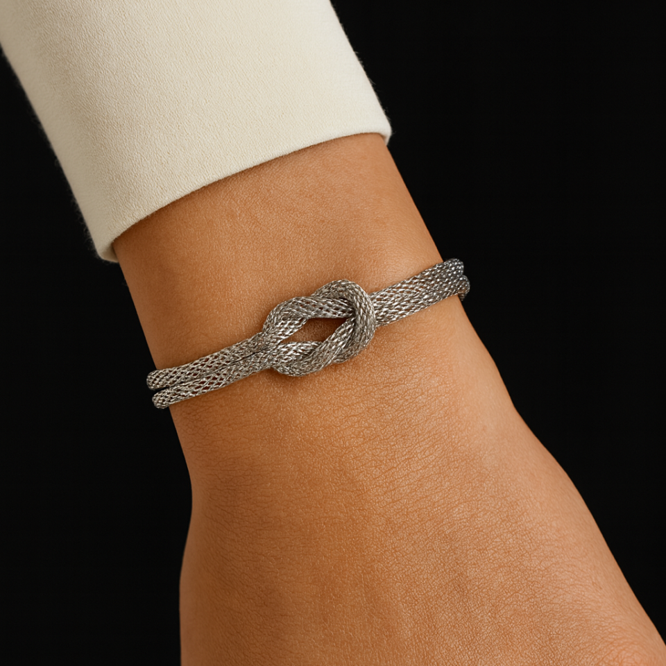 DÜĞÜM MODEL ÇELİK YILAN ZİNCİRLİ BİLEKLİK