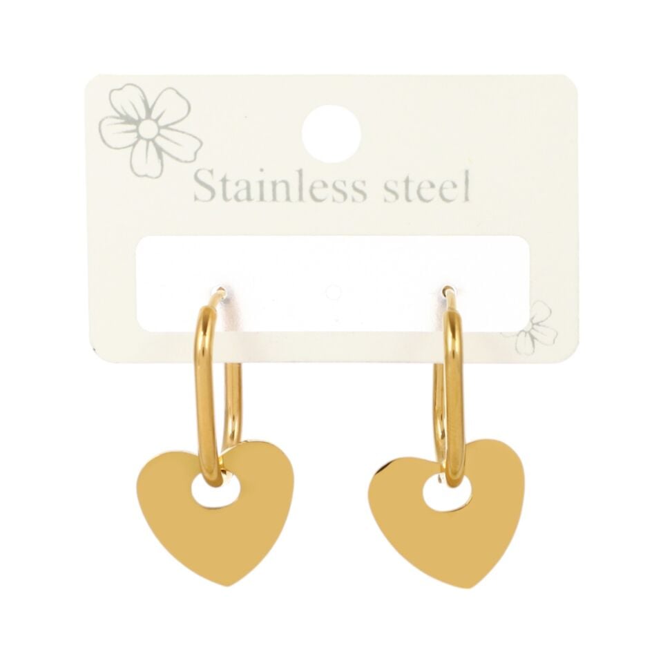 SALLANTILI KALP MODEL ÇELİK KÜPE