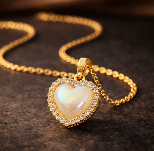 ÇELİK KALPLİ KOLYE