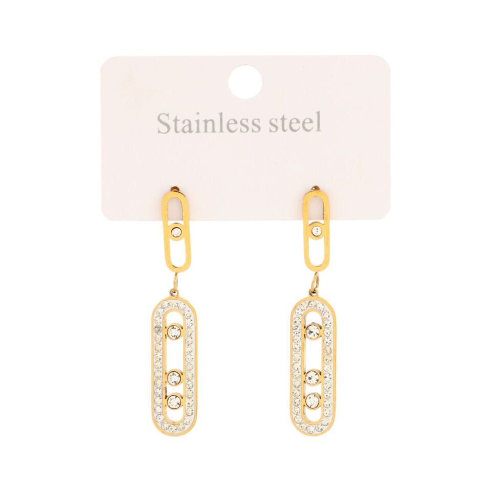 ÇOK TAŞLI ÇELİK KÜPE