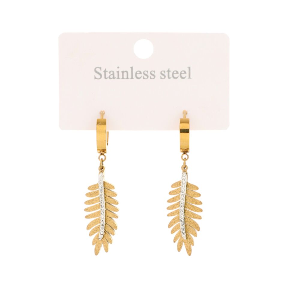 TAŞLI KANAT MODEL ÇELİK KÜPE