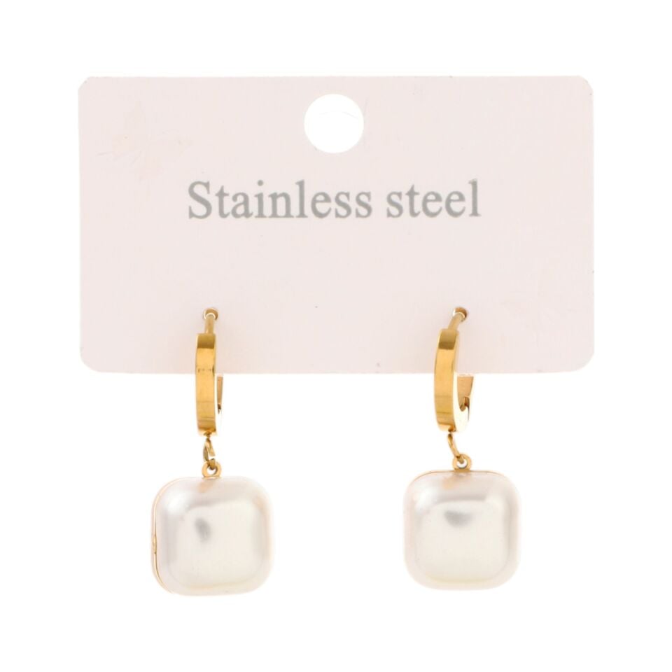 İNCİ MODEL ÇELİK KÜPE