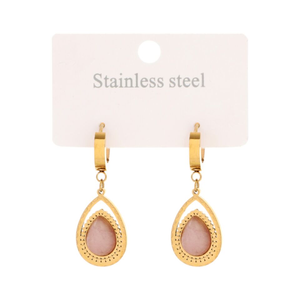 SEDEF TAŞLI ÇELİK KÜPE