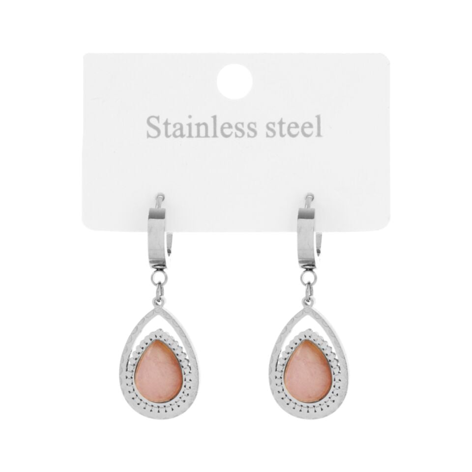 SEDEF TAŞLI ÇELİK KÜPE