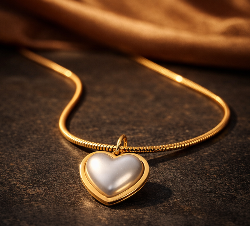 ÇELİK KALPLİ KOLYE