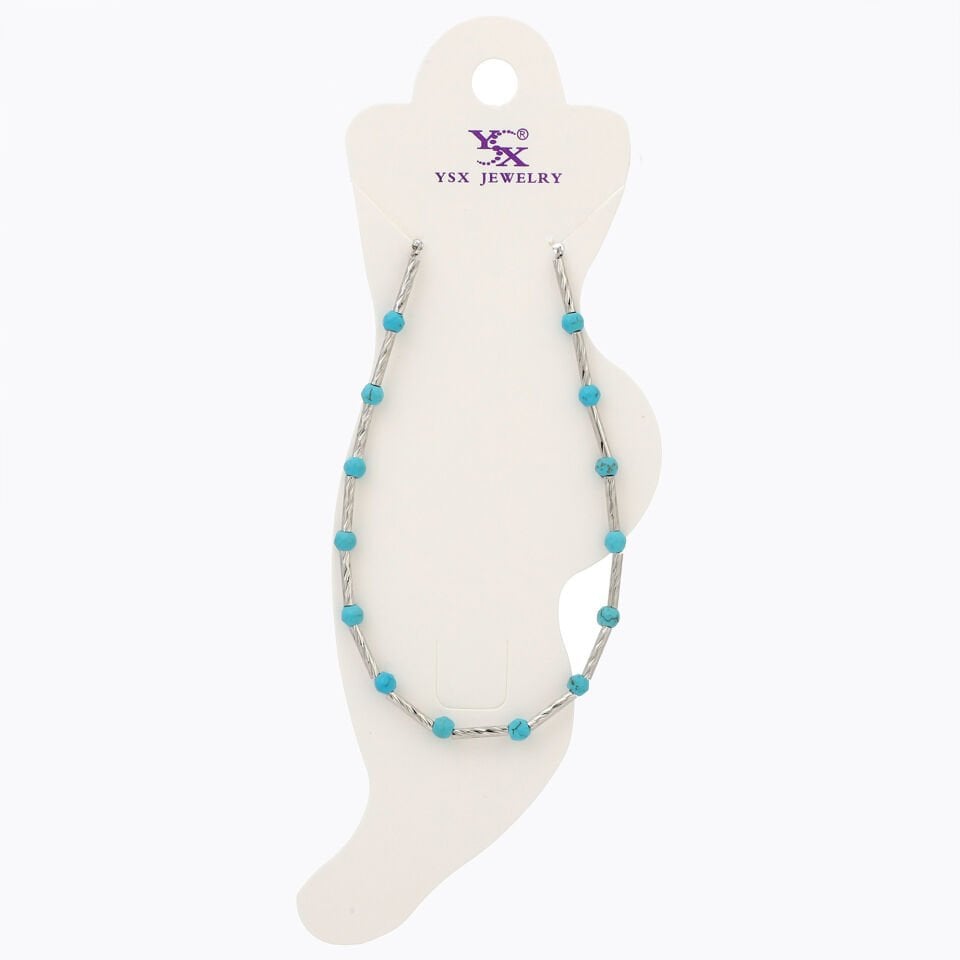 MAVİ BONCUK DETAYLI HALHAL