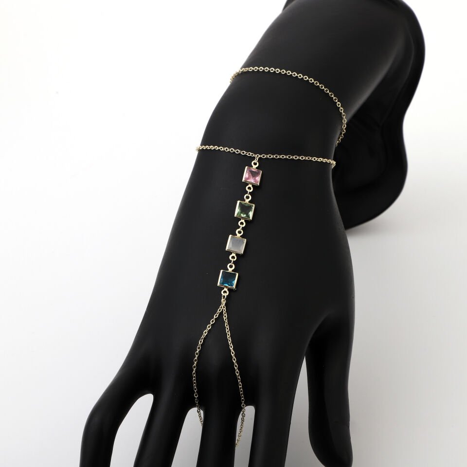 ZİRKON RENKLİ TAŞLI ŞAHMERAN