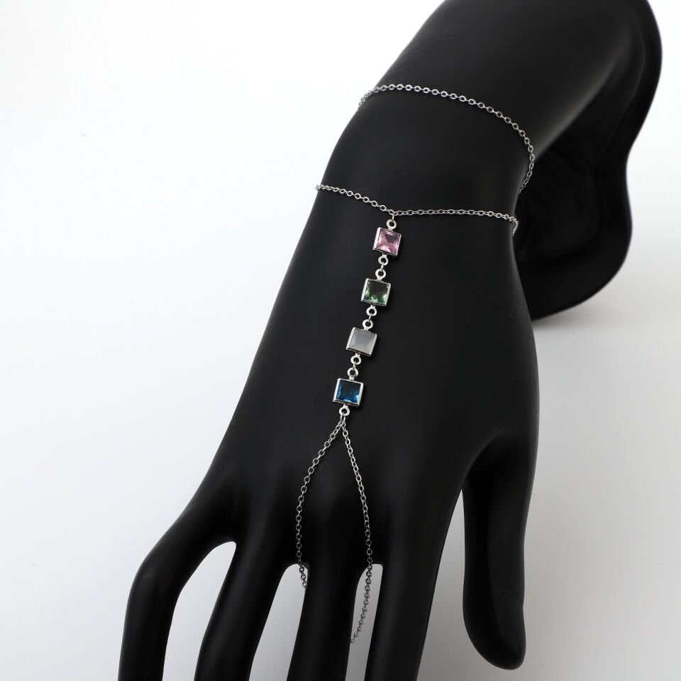 ZİRKON RENKLİ TAŞLI ŞAHMERAN