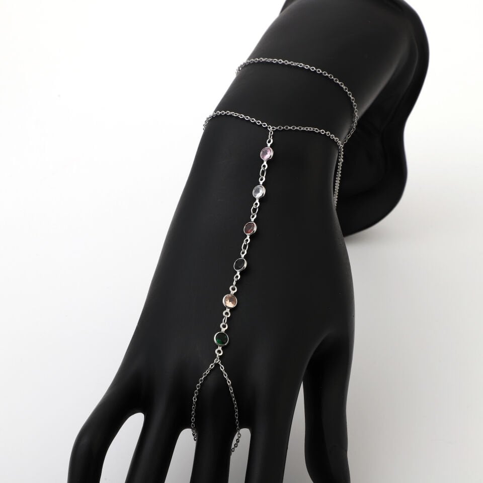 ZİRKON RENKLİ TAŞLI ŞAHMERAN