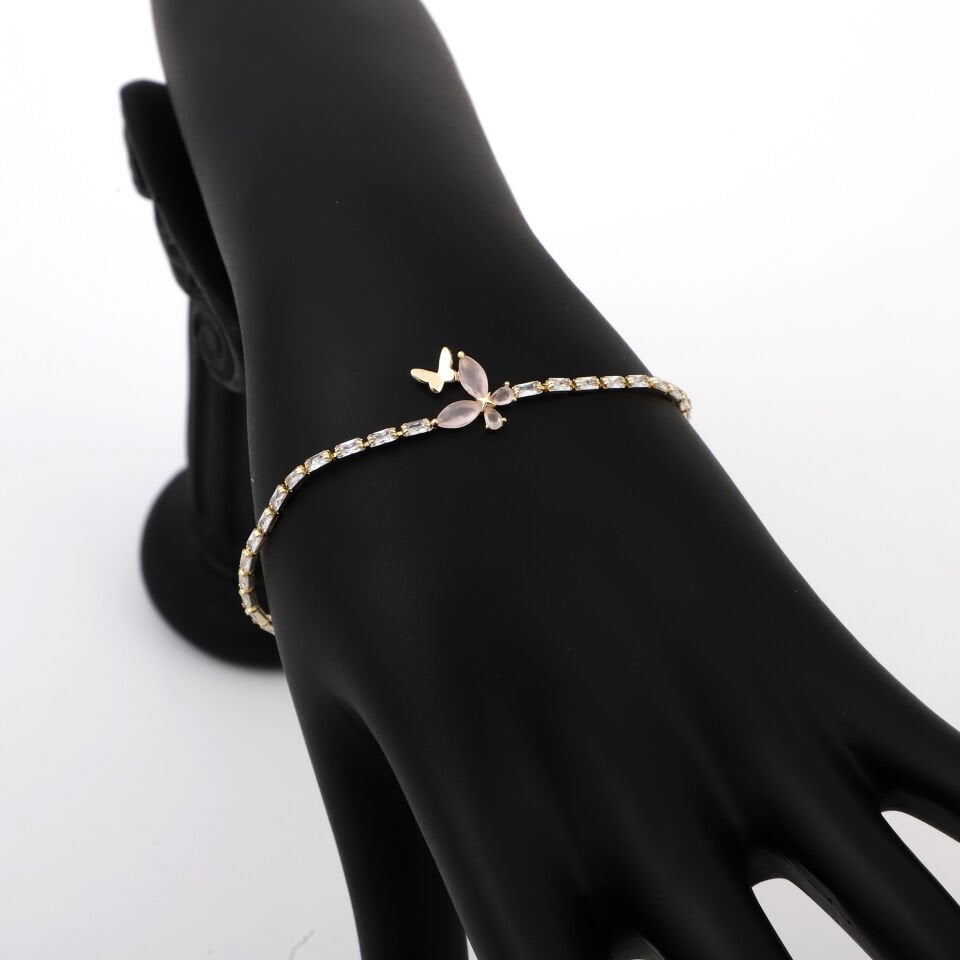 ZİRKON KELEBEK DETAYLI BİLEKLİK