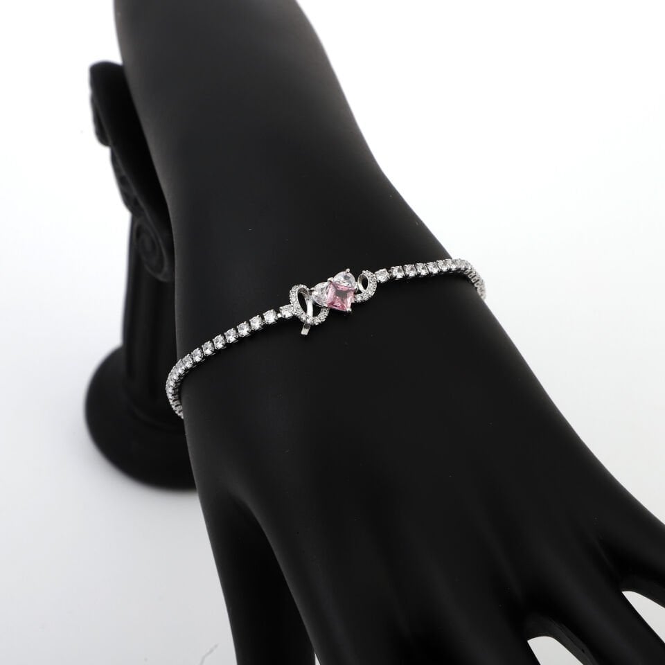 ZİRKON KALP DETAYLI BİLEKLİK