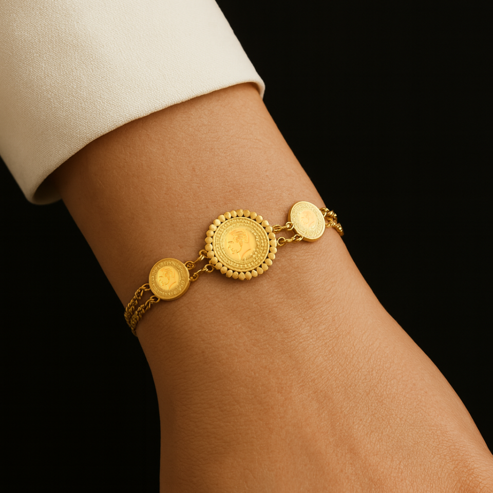 ÇELİK ATATÜRK DESENLİ BİLEKLİK