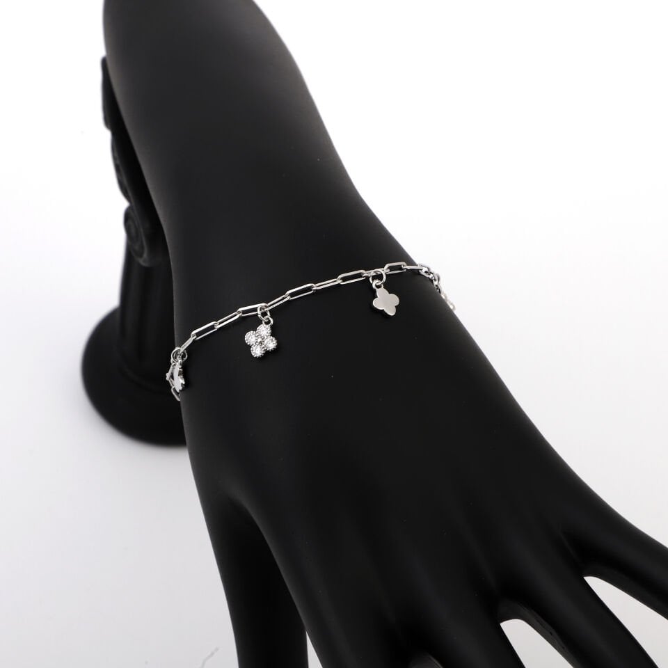 ZİRKON YONCA DETAYLI BİLEKLİK