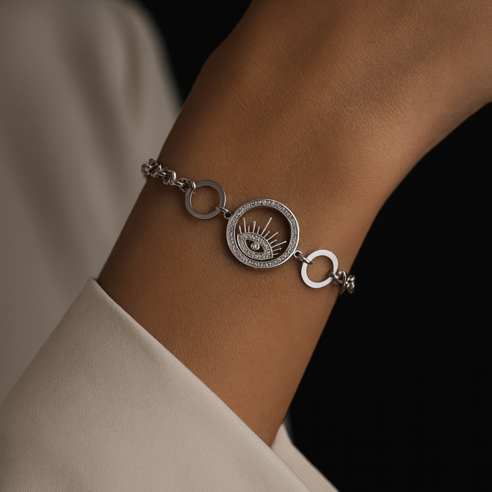 ÇELİK GÖZ DETAYLI BİLEKLİK