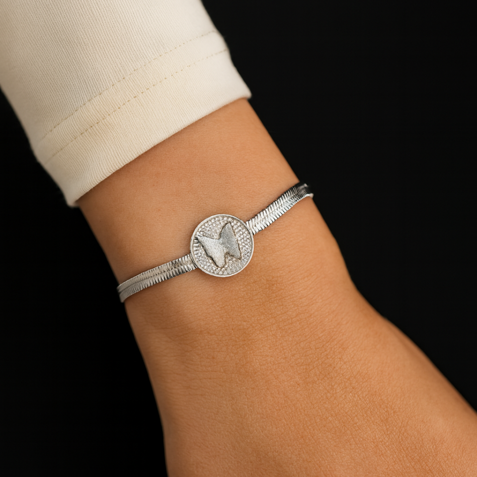 ÇELİK TAŞLI KELEBEK BİLEKLİK