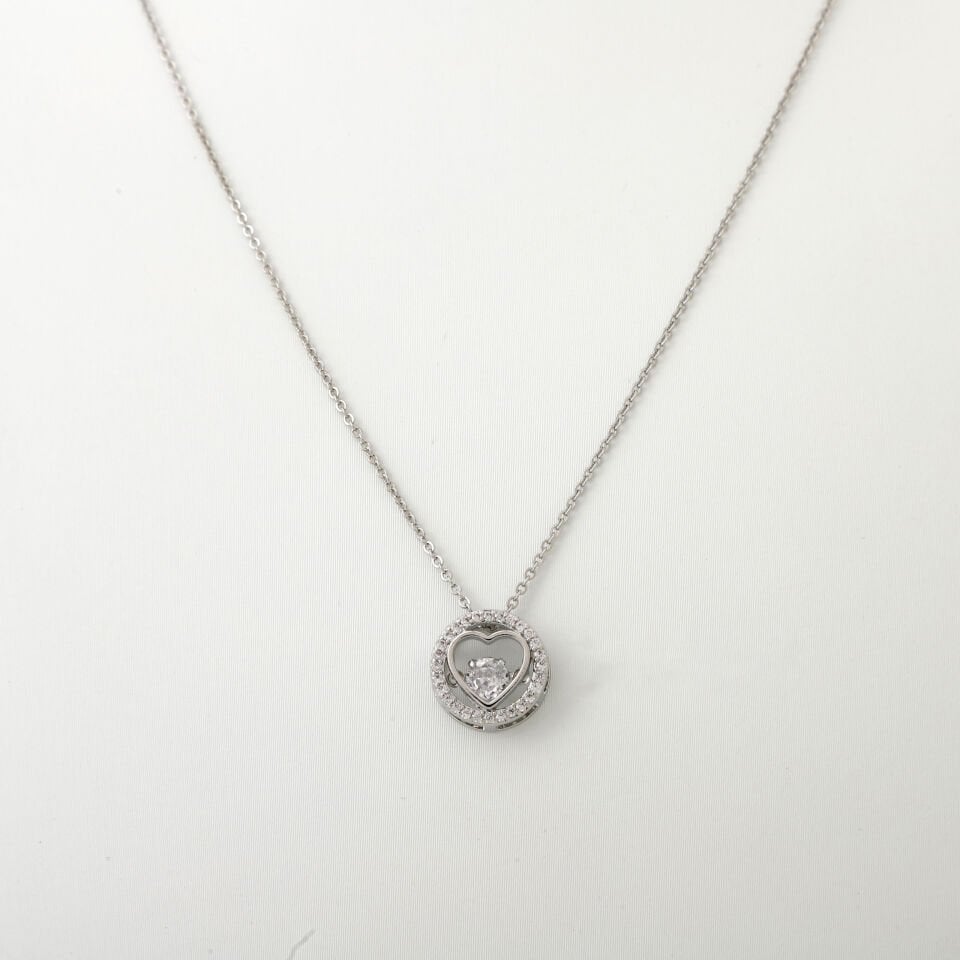 KALP DETAYLI ZİRKON KOLYE