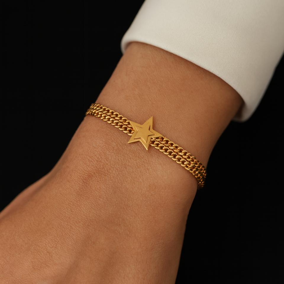 ÇELİK YILDIZ BİLEKLİK