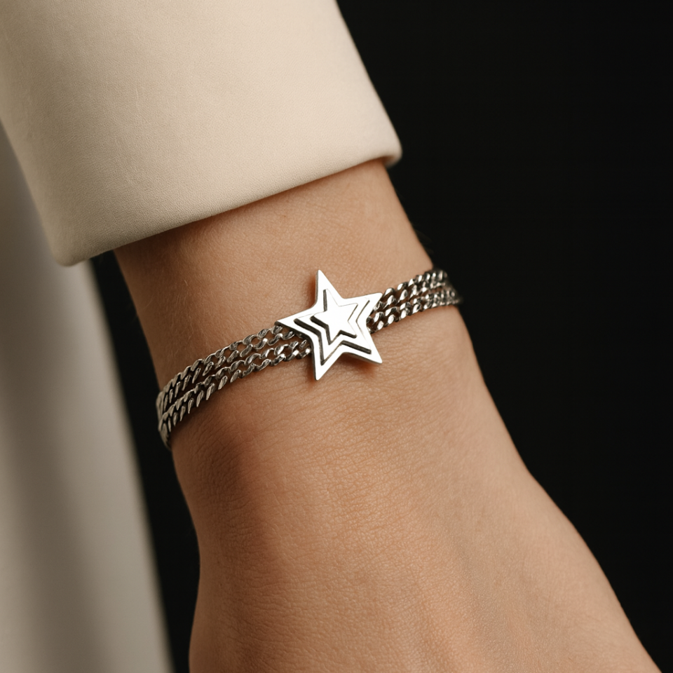 ÇELİK YILDIZ BİLEKLİK