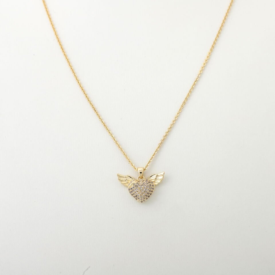 KALP DETAYLI ZİRKON KOLYE