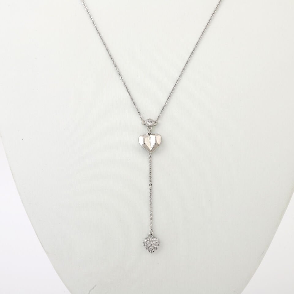 KALP DETAYLI ZİRKON KOLYE