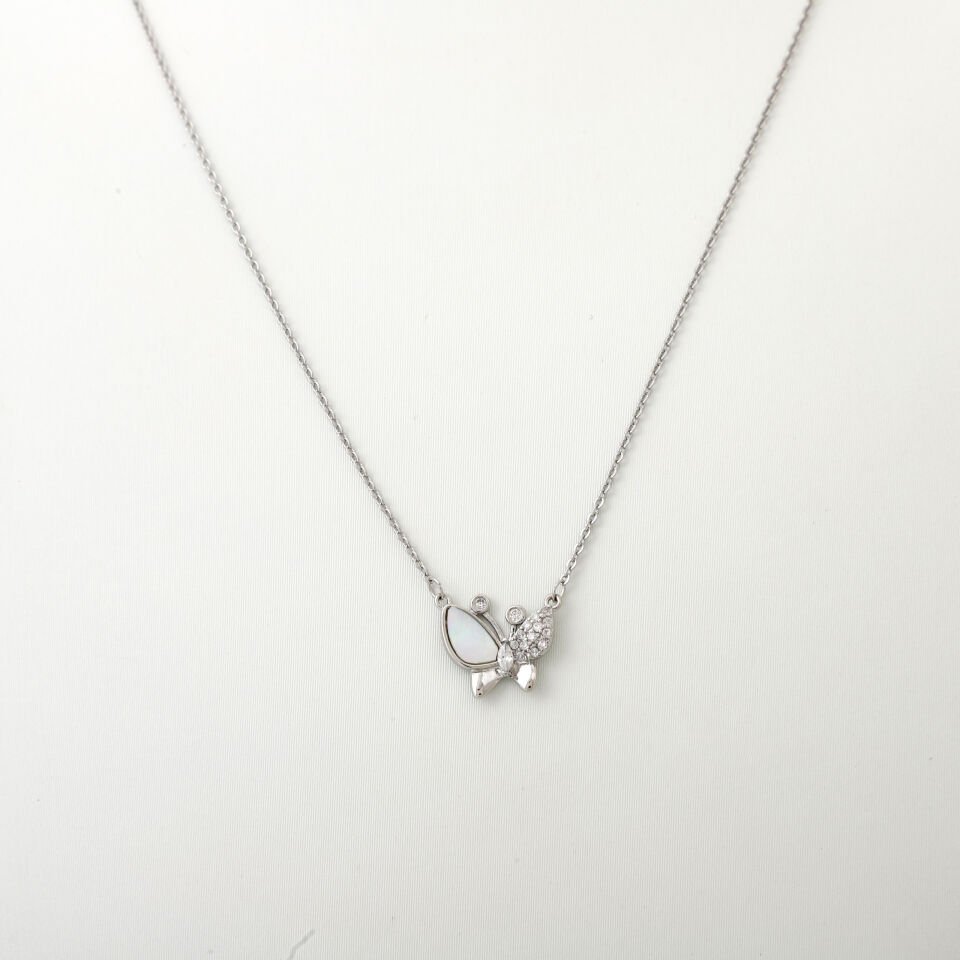 KELEBEK DETAYLI ZİRKON KOLYE