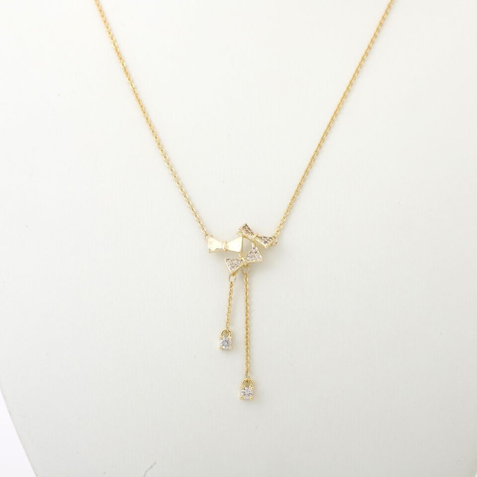 FİYONK DETAYLI ZİRKON KOLYE