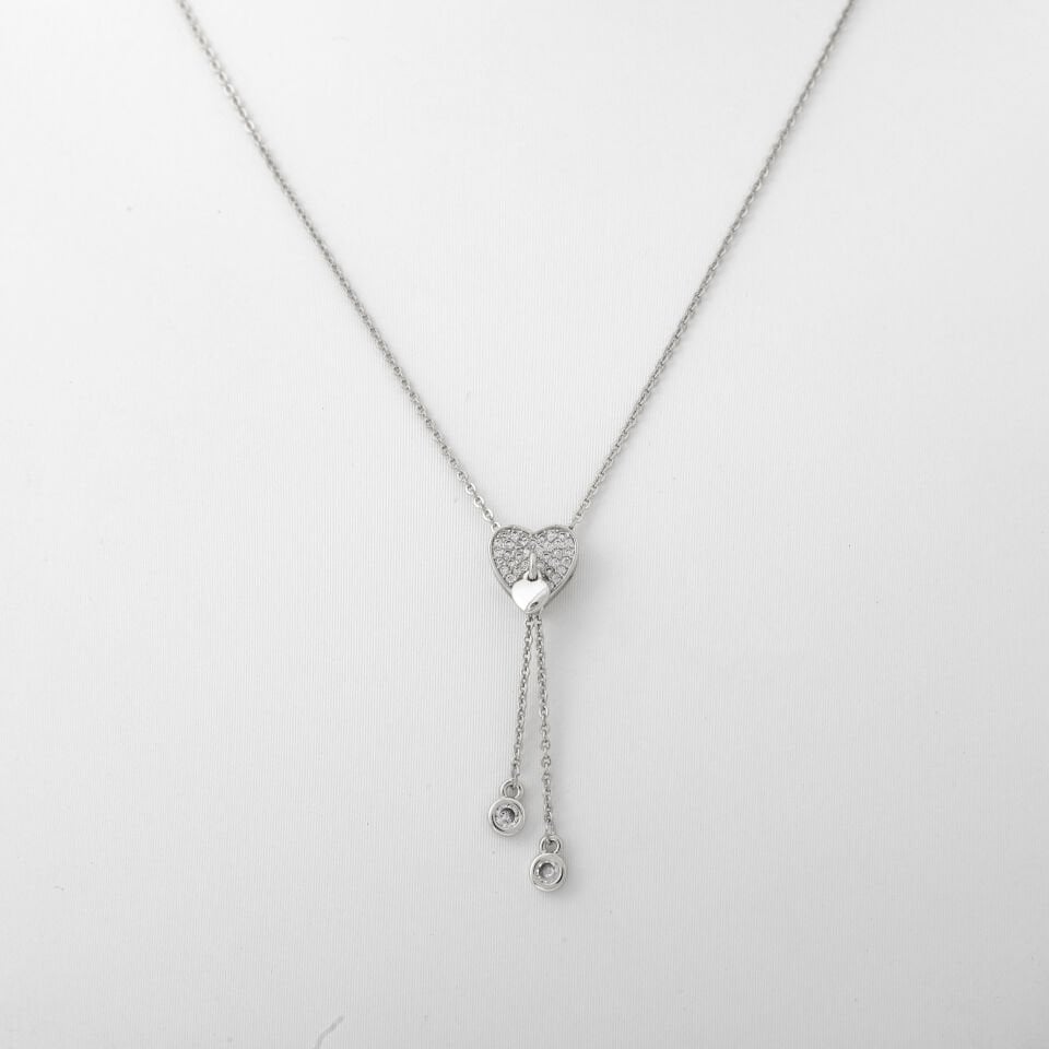 KALP DETAYLI ZİRKON KOLYE