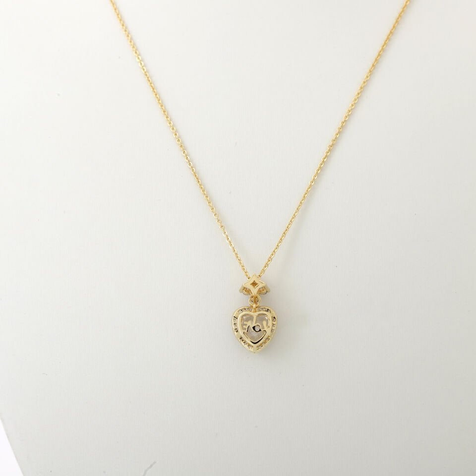 KALP DETAYLI ZİRKON KOLYE