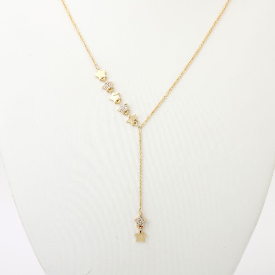 YILDIZ DETAYLI ZİRKON KOLYE