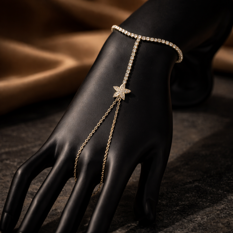 Zirkon Taşlı Yıldız Figürlü Su Yolu Şahmeran Bileklik