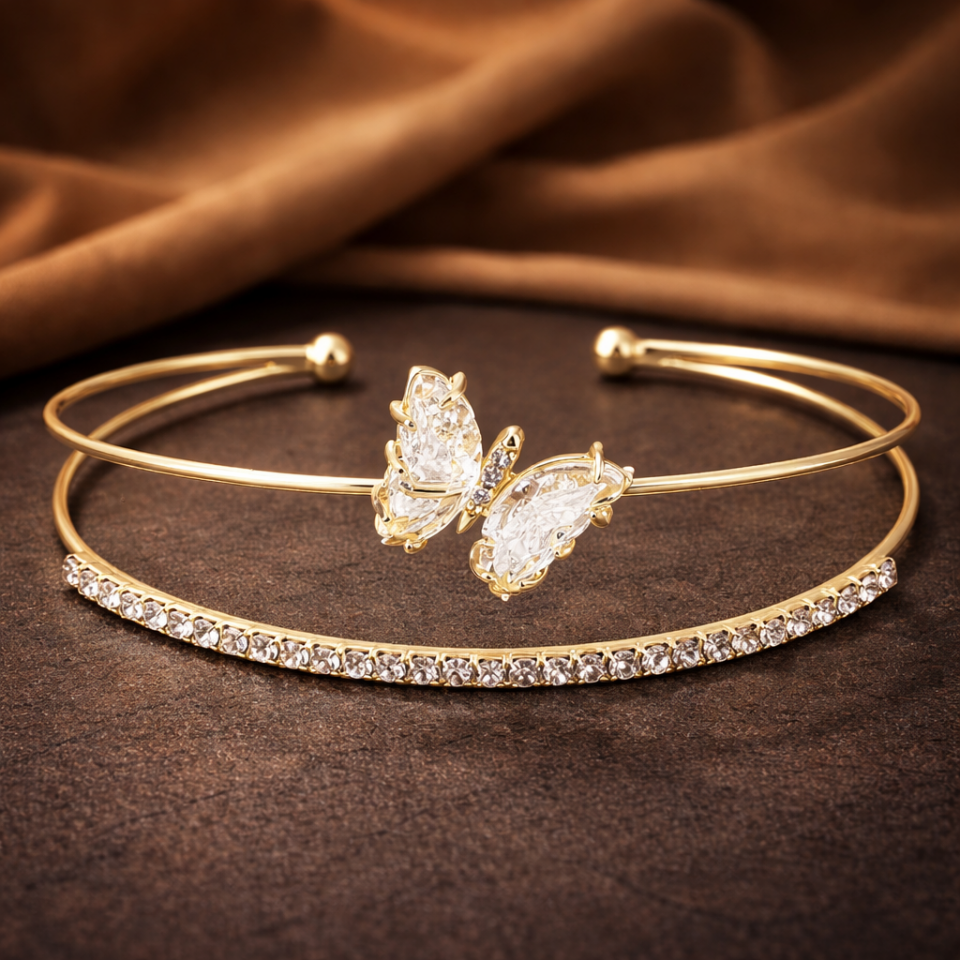 Zirkon Taşlı Kelepçe